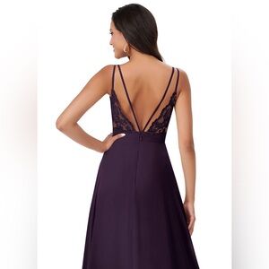 Azazie Lennon dress. Color: Plum.